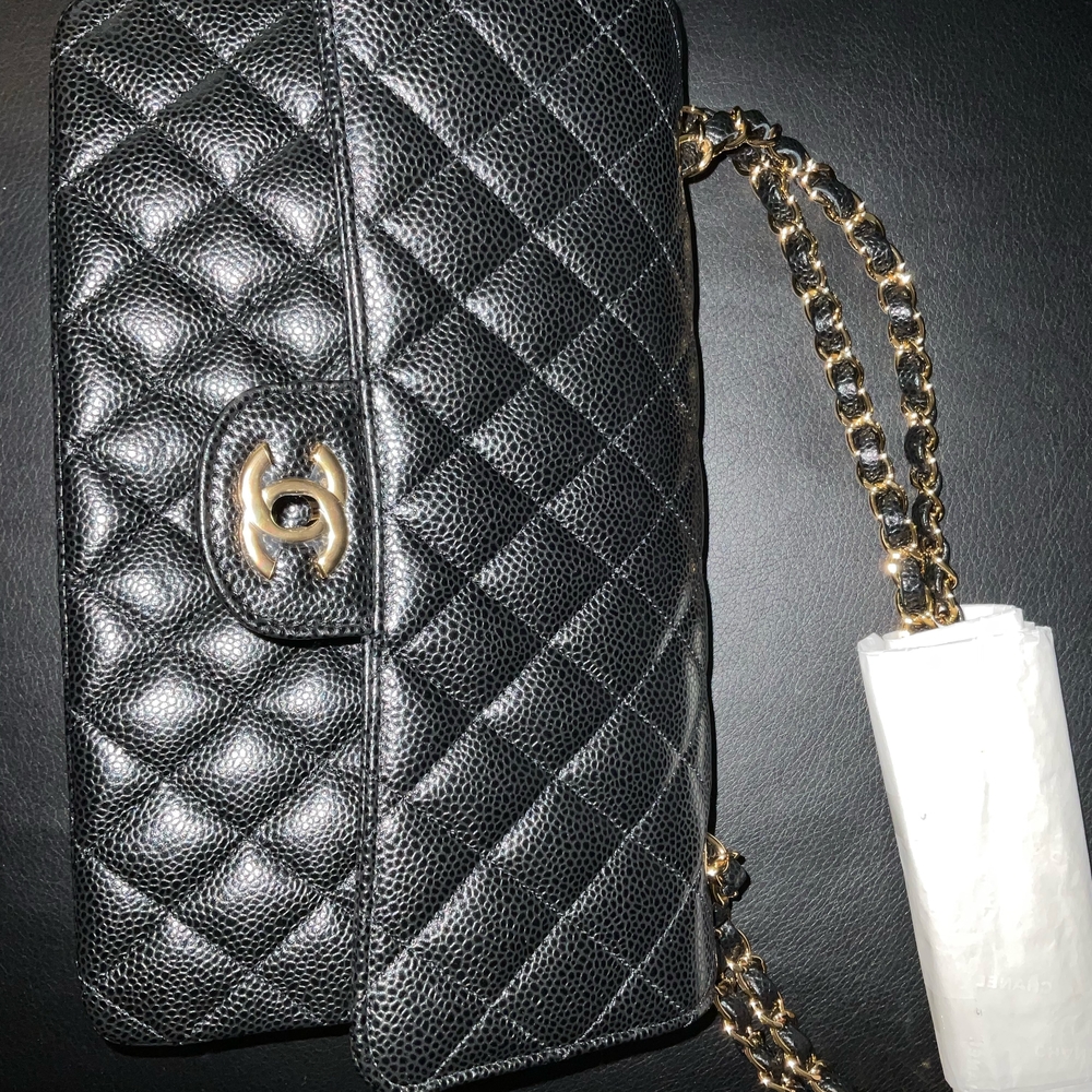 Chanel Black Quilted Leather Chain Bag